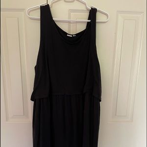 Black gap maternity tank dress